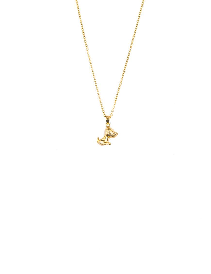 Dog on sale pendant gold